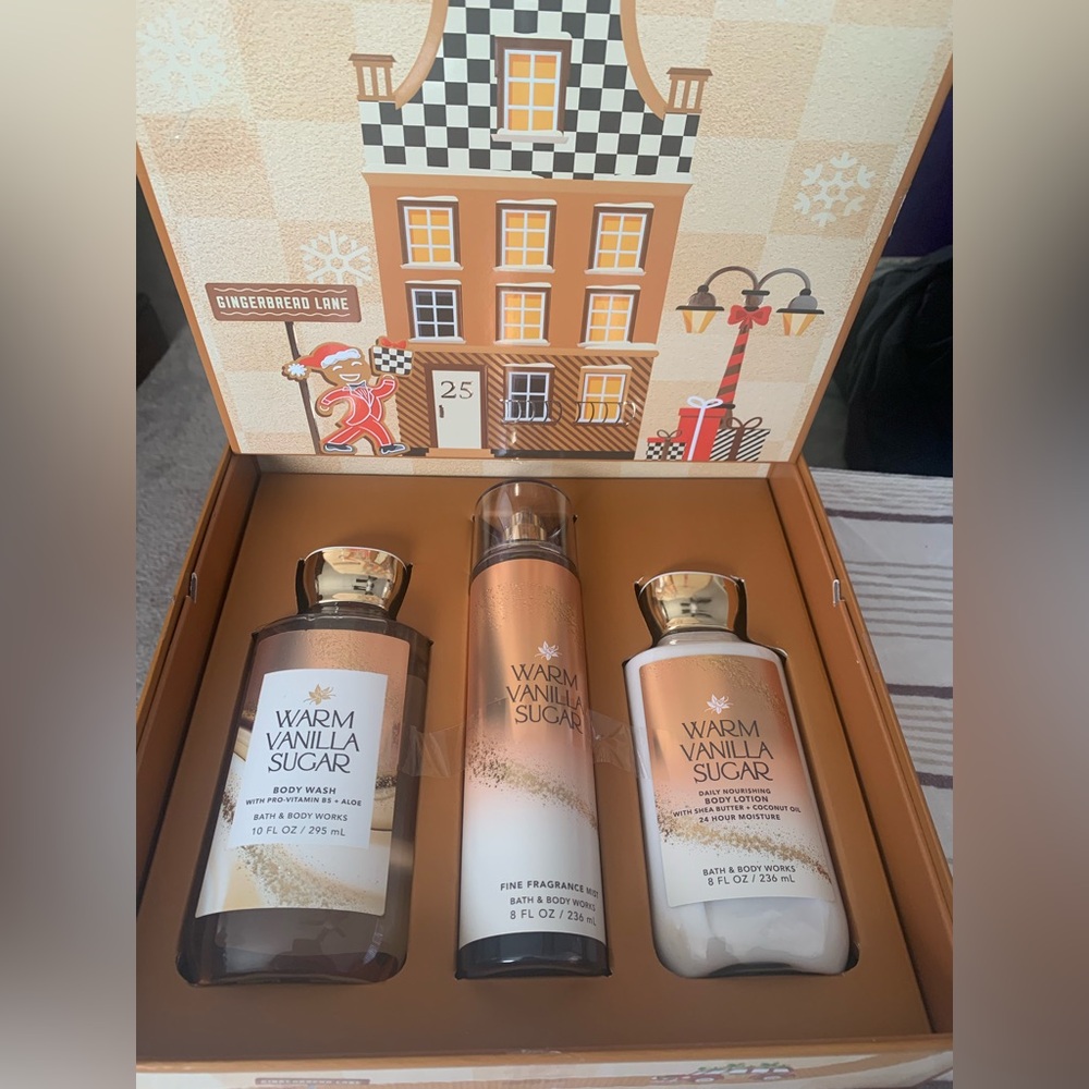 Bath & Body Works Warm Vanilla Sugar 3 piece set
